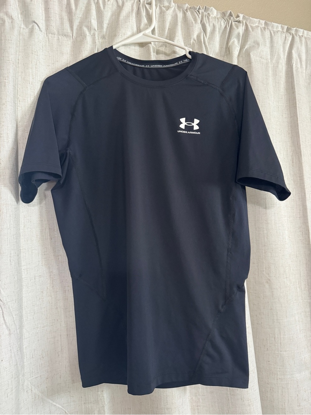 Under Armour Men’s Short Sleeve Training Tee - Black with White Logo